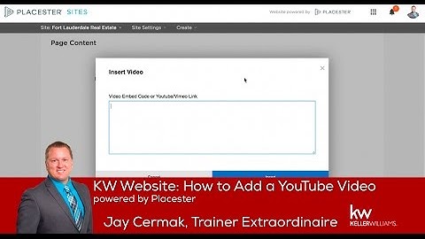KW Website: How to Add YouTube Video