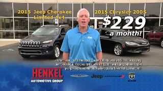Henkel Auto Battle Creek 2015 Ram Big Horn, 2015 Jeep Cherokee Limited, and 2015 Chrysler 200S