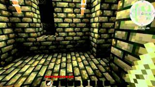 Quick look at a cobblestone city made by the Walled city mod