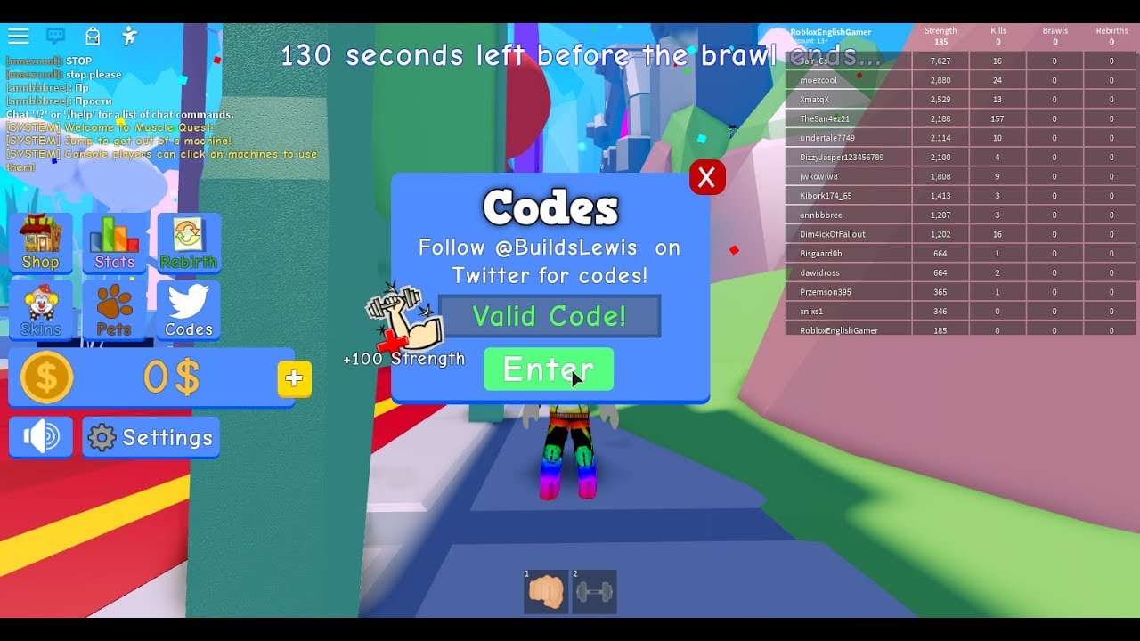 Roblox Muscle Quest Codes New Robux Codes November 2019 Blank - videos matching 6 new warrior simulator codes roblox revolvy