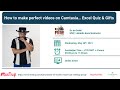 Camtasia Best Practices & Excel games with gifts performed by Oz du Soleil