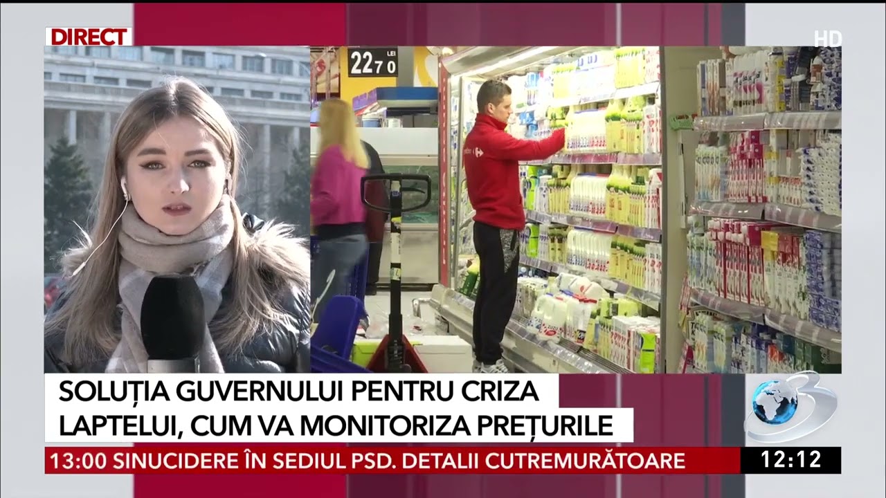 Guvernul înființează ”Observatorul laptelui” cu care va monitoriza piaţa produselor lactate