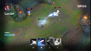 Lucian R + Flash Combo
