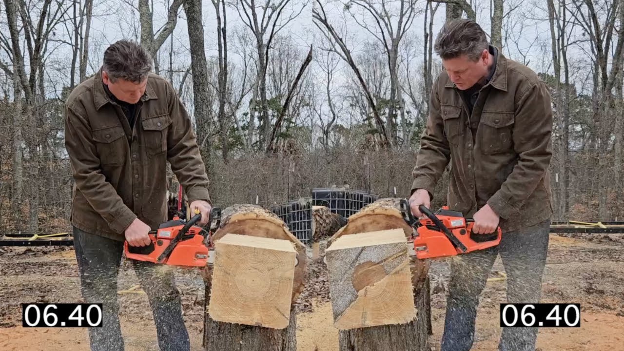 Echo CS 400 до и после модификации глушителя