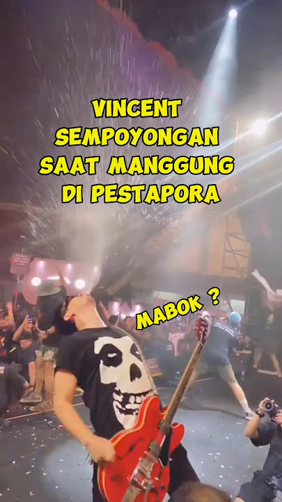 Vincent Rompies Sempoyongan saat manggung di PESTAPORA 2024 | Mabuk? | teman Desta #artis