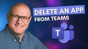 How to properly delete an app from MS Teams