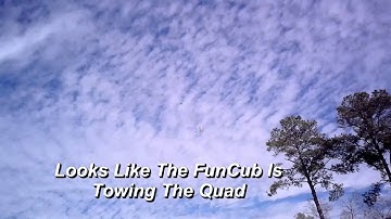 Multiplex FunCub Chased By Blade 350 QX FPV (1-17-15)