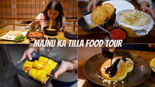 MAJNU KA TILLA Food Tour | Laphing, Korean food, Momos, Pancakes & More | Delhi Food