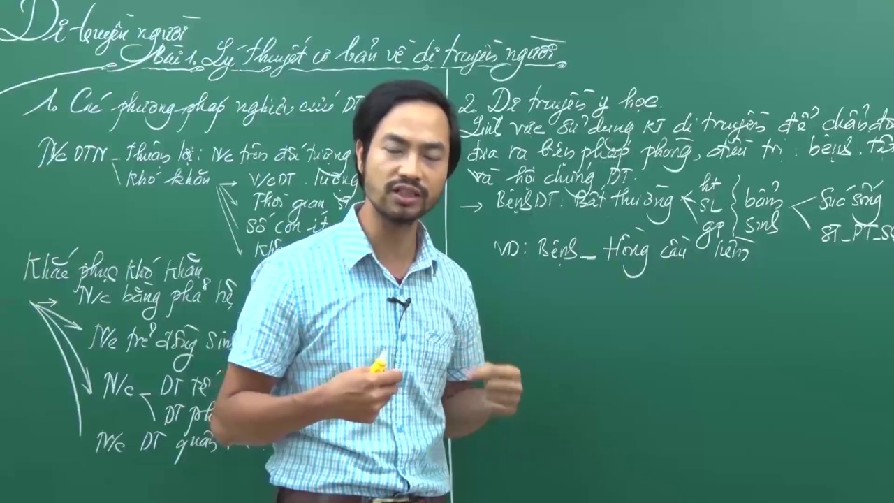 Lý thuyết cơ bản về di truyền người - Lớp 12 - Thầy Nguyễn Thành Công - PEN-C 2017