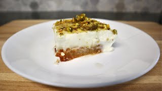 How To Make Ashta Milk Pudding Pistachio Dessert Aysh Al Saraya Eats With Gasia