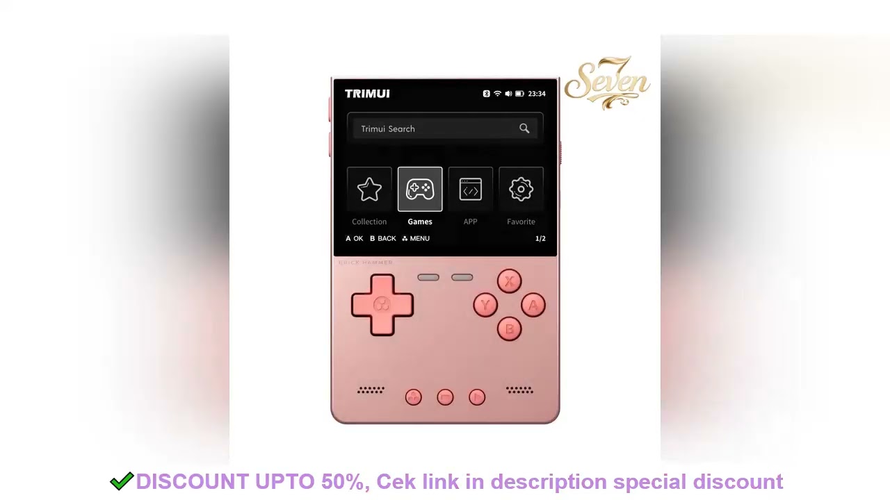 TRIMUI BRICK HAMMER Retro Handheld Game Console 3.2 IPS Screen Linux System CNC Full Metal