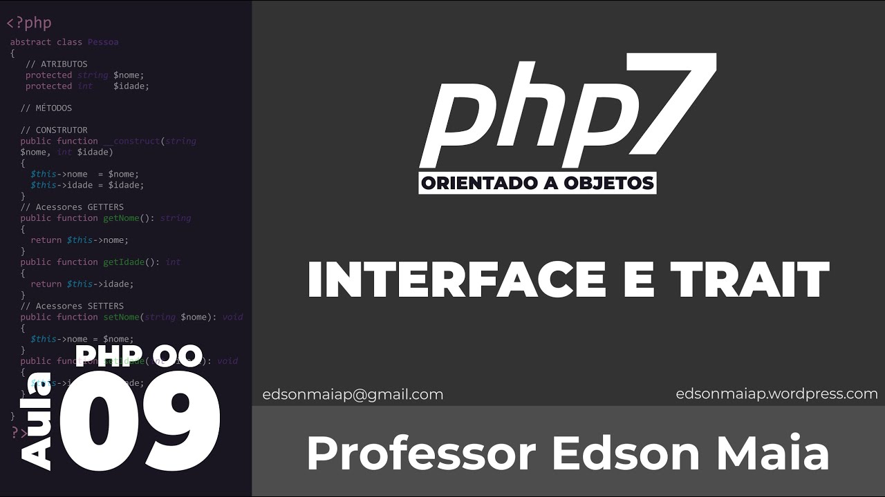 Curso de PHP 7 OO Aula 09 Interface e trait - YouTube