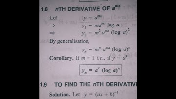nth derivative of a^mx