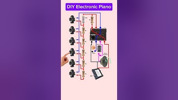 #diy 🎹 Electronic Piano Circuit Diagram | 555 Timer Project #shorts #tech #music #piano