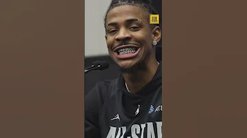 Ja Morant Showing Off His Platinum Grillz 