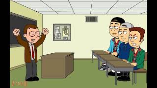 From the GoAnimate grounded archives: Rick boos at the teacher in class!