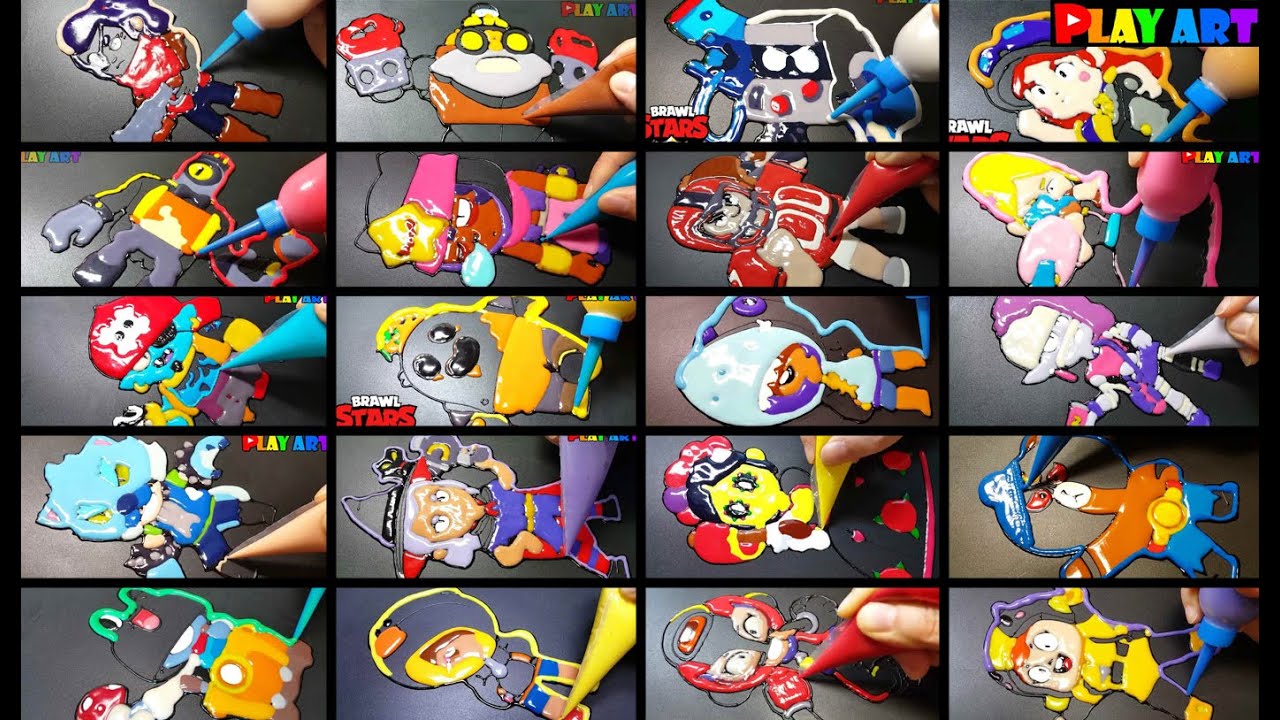 Brawl stars Pancake art Collection 2140,pleasant pancakes video,브롤스타즈