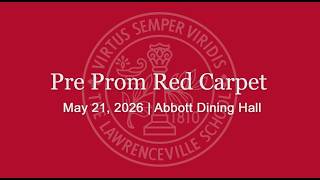 2026 Pre-Prom Red Carpet. May 21, 2026.