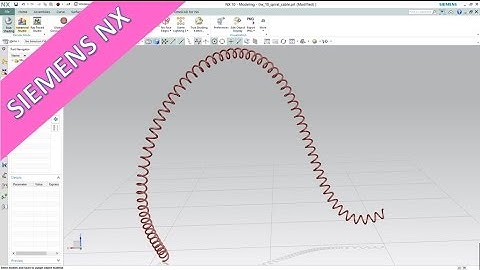 Spiral Cable - Siemens NX 10 Training - Helix - Tube