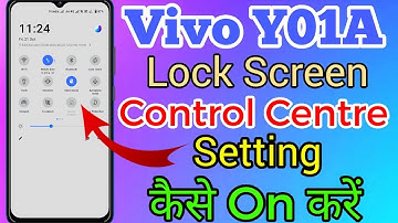 Vivo Y01A Lock Screen Control Centre Setting Kaise On Kare // Control Centre Lock Screen Vivo Y01A