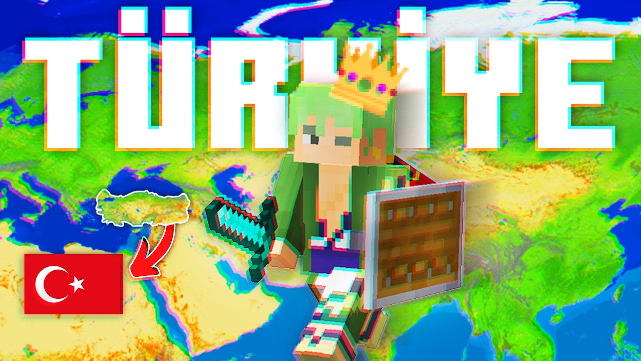 Minecraft Türkiye Haritasında Hayatta Kalmaya Çalıştım...