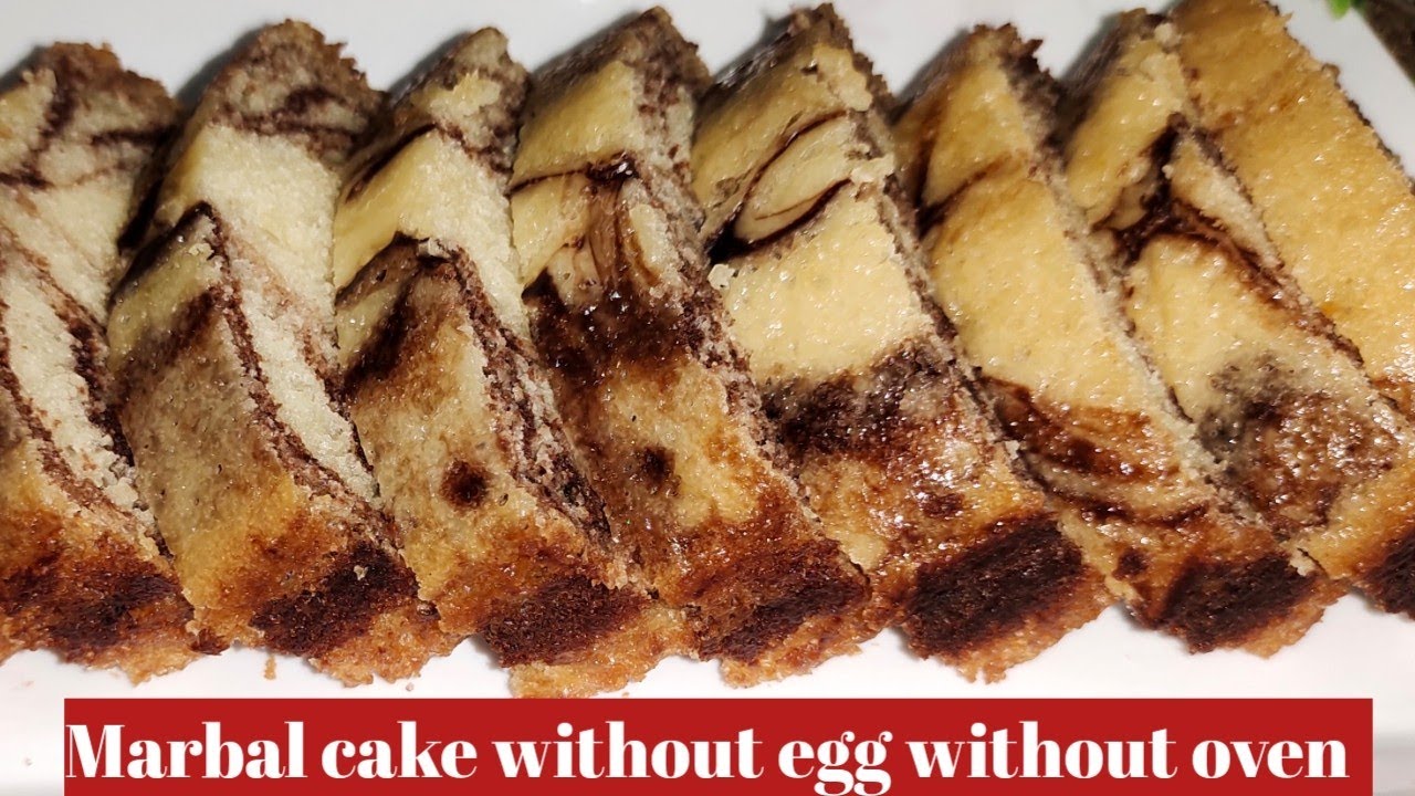 Marble cake without eggs without oven by Anie's kitchen and beauty tips