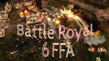 6 Players FFA - Battle Royale - Generals Evolution 0.3 - C&C : Red Alert 3 Mod
