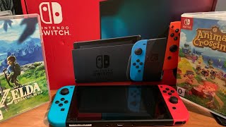 Распаковка и первое впечатление от портативной консоли Nintendo Switch на начало 2022 года