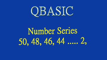 16 Number Series 50, 48, 46, 44 ....... 2  (by Technical School)
