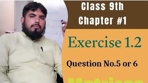 Maths Class 9 Chapter 1 Exercise 1.2 Q 5  or Question 6 Find transpose of each of the matrices