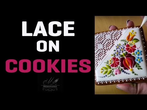 Lace on cookies by Mezesmanna