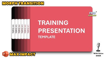 137.PowerPoint Training Topics Template- Animation using MORPH Transition | Step-By-Step Tutorial