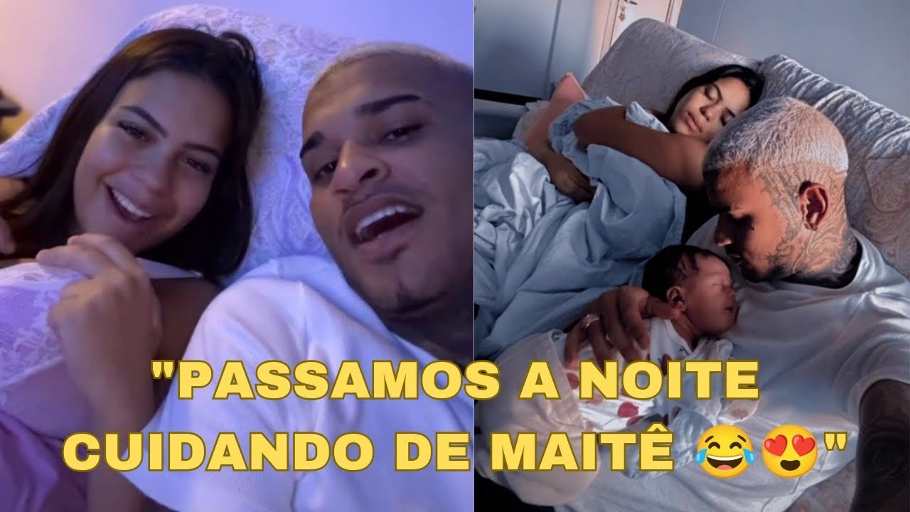ANDERSON NEIFF E EDUARDA PASSARAM A NOITE E A MADRUGADA CUIDANDO DE MAITÊ 🤱😂😍 !!!