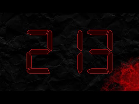Countdown from 213 to 0 in RED
