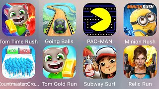Bowmasters,Subway Surf,PAC-MAN,Lara Croft: Relic Run,Minion Rush,Tom Time Rush,Sonic Dash,Tom Gold..