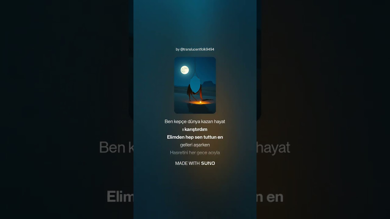 KENDİM BİLE BANA EL  Güfte  Burhan AKSU