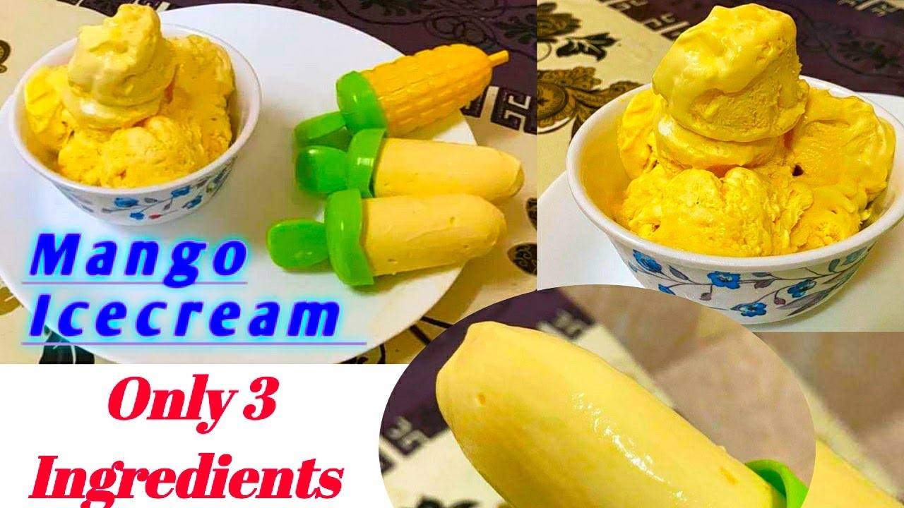 Mango Ice cream/ Mango Popsicles/ Mango ice cream recipe Malayalam/ ice