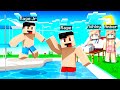 TEACHING MY BABY HOW TO SWIM IN MINECRAFT!