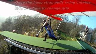 Hang Glider Ramp Start (Slow motion)