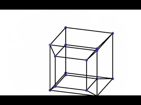 3d projection of a 4d cube