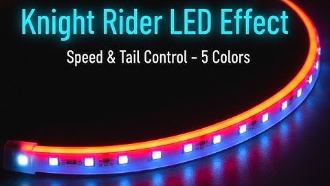 Knight Rider LED Chaser with 60 NeoPixel LED | WS2812B NeoPixel Chaser | Knight Rider Light Bar