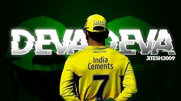 DEVA DEVA FT_MS DHONI🥶||MS DHONI EDIT STATUS🥵||jg_editz||
