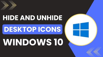 How To Hide And Unhide Desktop Icons Windows 10