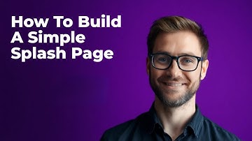 How to Build a SIMPLE Splash Page in Minutes!