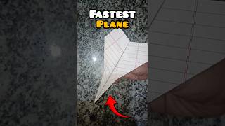 homemade fastest paper plane✂️🛫#experimnent #tutorial #origami #diy #paperplanes #origamipaper #art💥