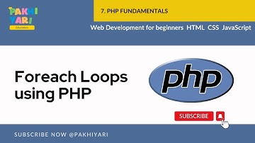 Foreach Loops using PHP
