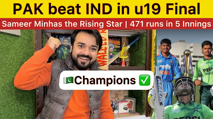 Pakistan Beat India in U19 Asiacup Final | Sameer The Super star for Pakistan Team 