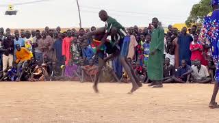 African Village Life Advantage Of Been Tall, In Wrestling Dinka