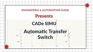 Automatic Transfer Switch Simulation on CADe Simu 🔧⚡| Bangla