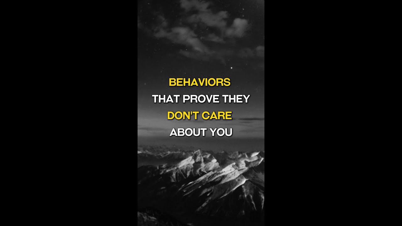 Behaviors That Prove They Don’t Care About You